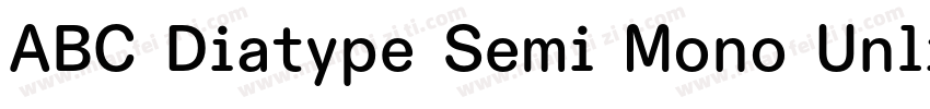 ABC Diatype Semi Mono Unlicensed Tr字体转换